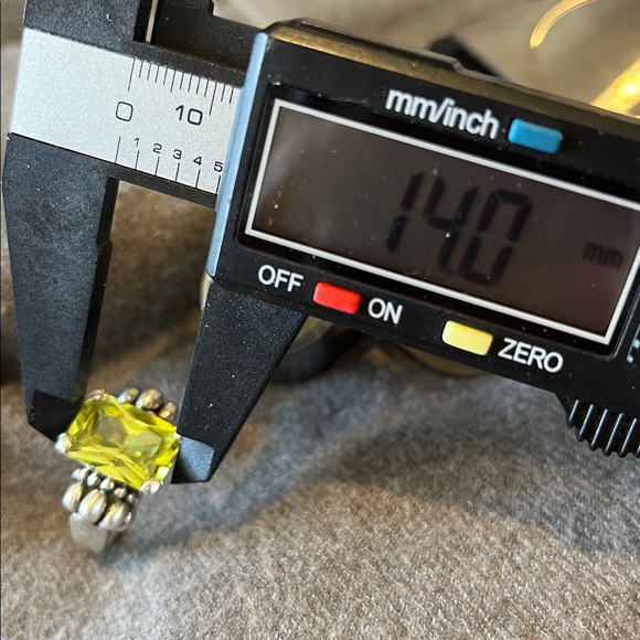 Sterling Lemon Quartz Ring-size 9 - Picture 6 of 11